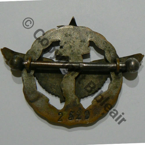 BREVET PILOTE HYDRAVION No2529 + Ancre  SM 2Anneaux Dos lisse irreg  1926.. Src.riviere.91 123Eur11.25 